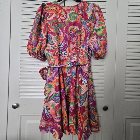 Flying Tomato Wrap Mini Dress Size M - Picture 4 of 10